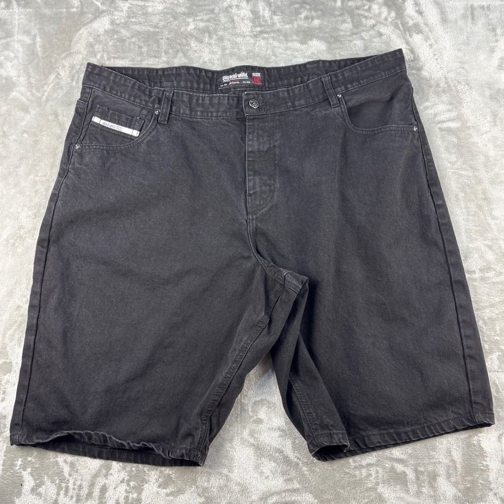 Ecko Unltd Shorts Mens 46 Denim Div. Raw 72 Black Streetwear EUC